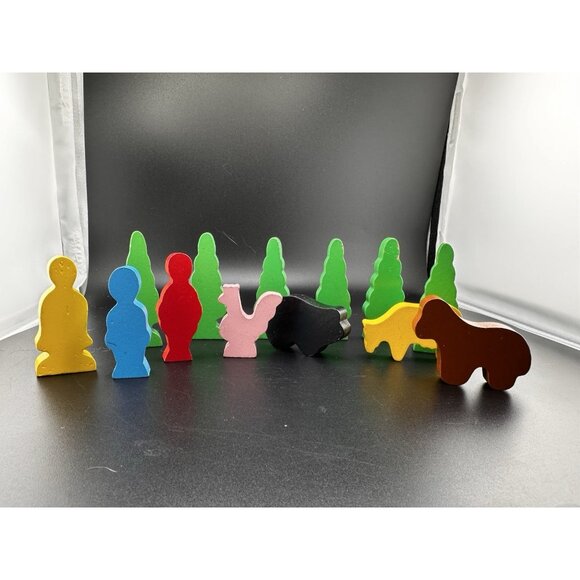 Thomas Train Tank Engine Wooden Signs Buildings People Animals Trees Lot of 18 - Picture 8 of 16